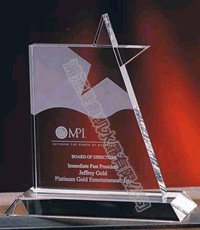 水晶星星獎杯32